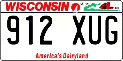WI license plate 912XUG