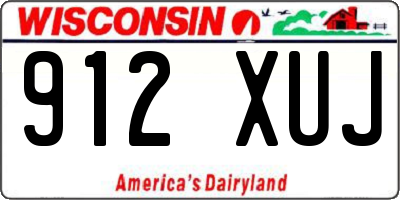 WI license plate 912XUJ