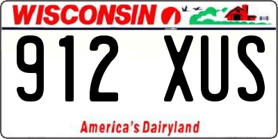 WI license plate 912XUS