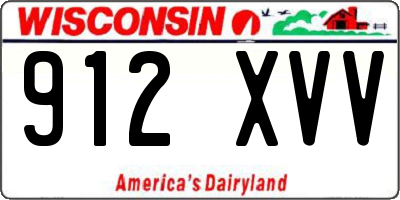 WI license plate 912XVV