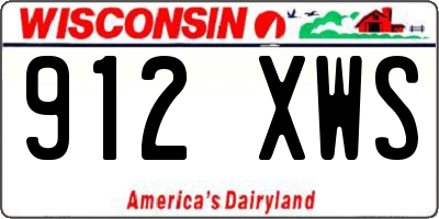 WI license plate 912XWS