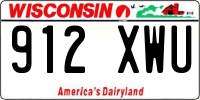 WI license plate 912XWU