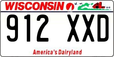 WI license plate 912XXD