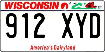 WI license plate 912XYD