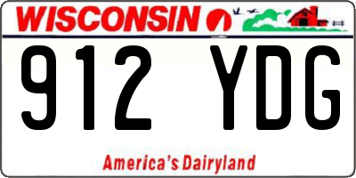 WI license plate 912YDG