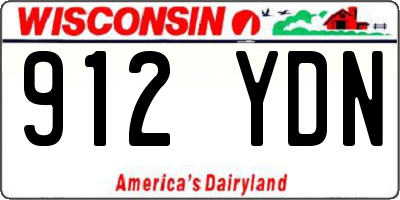 WI license plate 912YDN