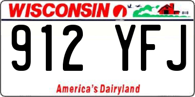 WI license plate 912YFJ