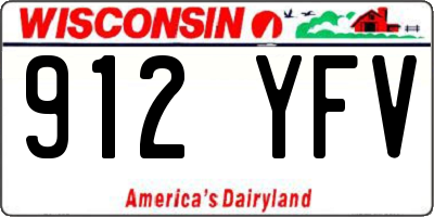 WI license plate 912YFV