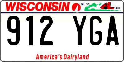 WI license plate 912YGA