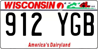 WI license plate 912YGB