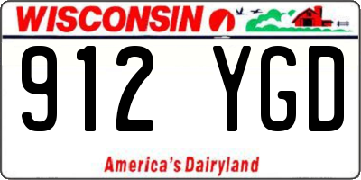 WI license plate 912YGD