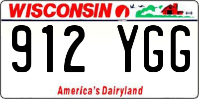 WI license plate 912YGG