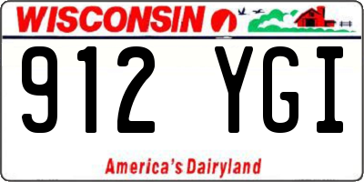 WI license plate 912YGI