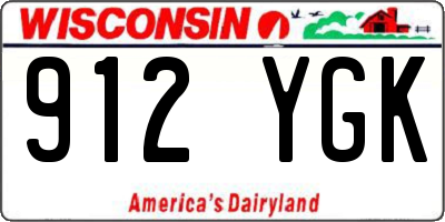 WI license plate 912YGK