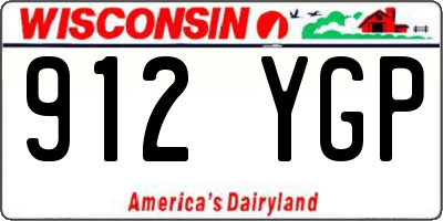 WI license plate 912YGP
