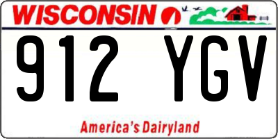 WI license plate 912YGV