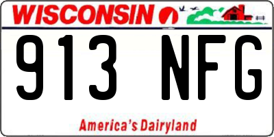 WI license plate 913NFG