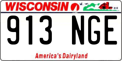 WI license plate 913NGE