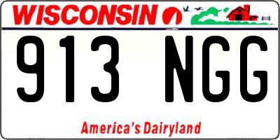 WI license plate 913NGG