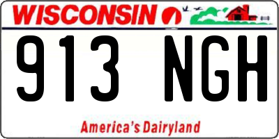WI license plate 913NGH