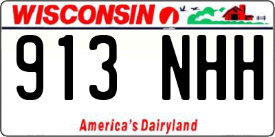 WI license plate 913NHH