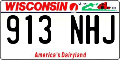 WI license plate 913NHJ