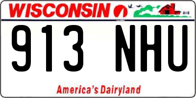 WI license plate 913NHU