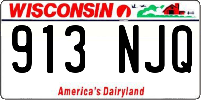 WI license plate 913NJQ
