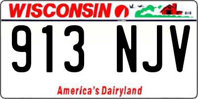 WI license plate 913NJV