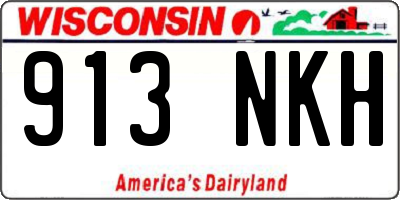 WI license plate 913NKH