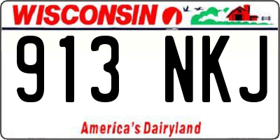 WI license plate 913NKJ