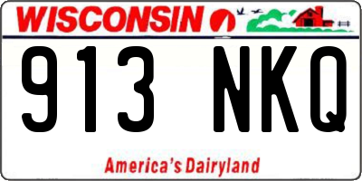 WI license plate 913NKQ