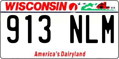 WI license plate 913NLM