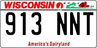 WI license plate 913NNT