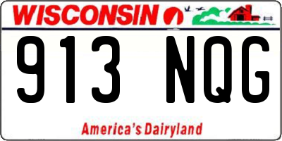 WI license plate 913NQG