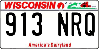 WI license plate 913NRQ