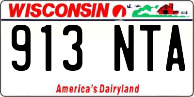 WI license plate 913NTA