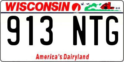 WI license plate 913NTG