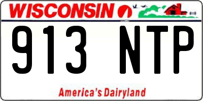 WI license plate 913NTP
