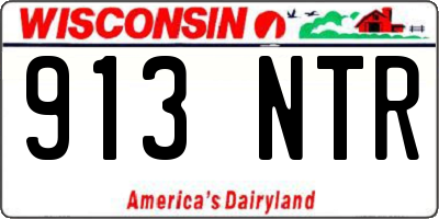 WI license plate 913NTR