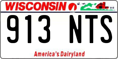 WI license plate 913NTS