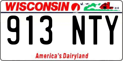 WI license plate 913NTY