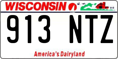 WI license plate 913NTZ