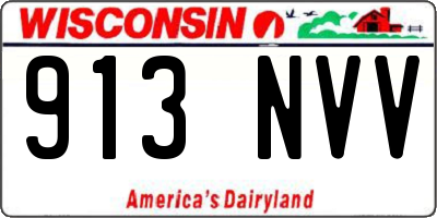 WI license plate 913NVV