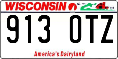 WI license plate 913OTZ