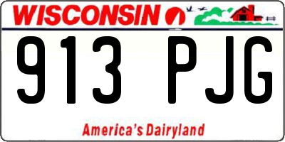 WI license plate 913PJG