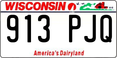 WI license plate 913PJQ