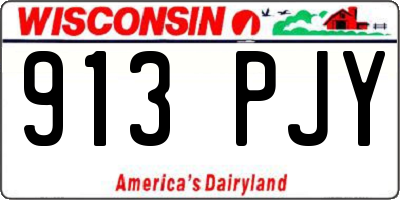 WI license plate 913PJY