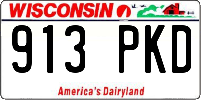 WI license plate 913PKD
