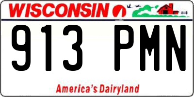 WI license plate 913PMN